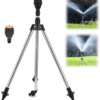 Automatic Rotating Garden Sprinkler with Adjustable Tripod - Efficient Lawn Watering System