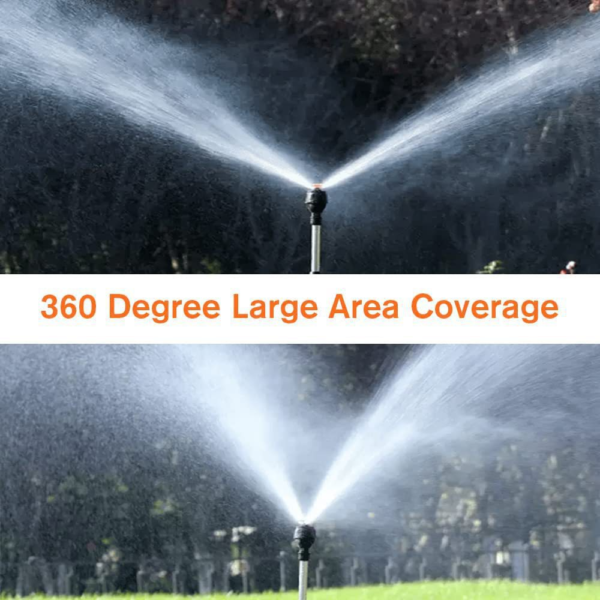 Automatic Rotating Garden Sprinkler with Adjustable Tripod - Efficient Lawn Watering System