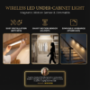 Wireless LED Under-Cabinet Light with Motion Sensor – Magnetic & Dimmable