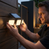 Waterproof LED Solar Outdoor Light with 3 Spotlights – 3 Lighting Modes & Motion Detection