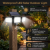 Waterproof LED Solar Outdoor Light with 3 Spotlights – 3 Lighting Modes & Motion Detection