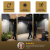 Waterproof LED Solar Outdoor Light with 3 Spotlights – 3 Lighting Modes & Motion Detection