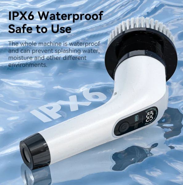 Rechargeable Electric Scrubber With 7 Versatile Brush Heads