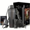 Stainless Steel Professional Cocktail Set – Complete Bartender Kit for Perfectly Crafted Drinks