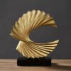 Elegant Spiral Sculpture - Modern Home Decor Art Piece for Living Room & Office
