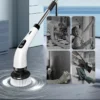 Rechargeable cleaning brush with extension rod, reduce hard manual cleaning labour
