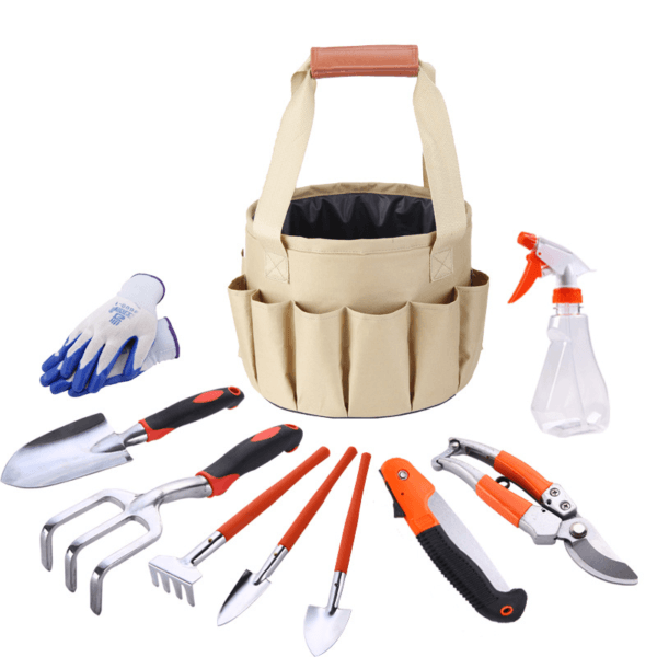 10-Piece Gardening Kit with Storage Bag – Complete Tool Set for Yard Maintenance