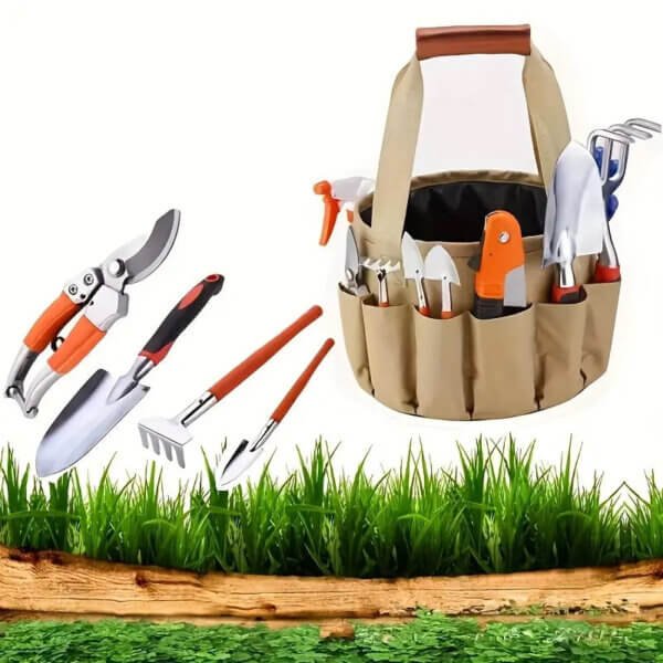 10-Piece Gardening Kit with Storage Bag – Complete Tool Set for Yard Maintenance
