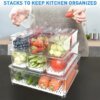 10-Piece Stackable Fridge Storage Container Set