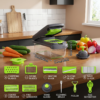 15-in-1 multifunction fruit & vegetable slicer – chop, dice & shred