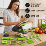 15-in-1 multifunction fruit & vegetable slicer – chop, dice & shred