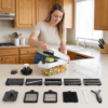 15-in-1 multifunction fruit & vegetable slicer – chop, dice & shred