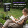 Outdoor weatherproof mosquito killer lamp for patio and garden