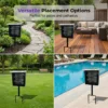 Solar Powered Bug Zapper Outdoor Stake Light, Waterproof UV Mosquito Killer Lamp for Garden, Patio, Lawn and Pool Side, Versatile Placement Insect Trap
