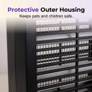 Protective housing of solar mosquito killer lamp, safe for pets and children