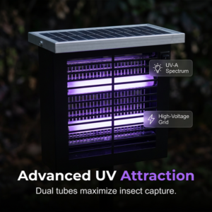 long lasting solar powered mosquito lamp