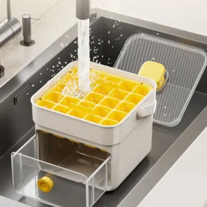 đ„HOT SALE 50%OFFđ„â±ïž Instant Ice Cubes in Seconds â Just Press & Release! đ§âš 8 Ice cube tray with built-in storage box, easy to fill water directly under the tap and clean, food-safe materia