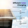 High-efficiency solar panel of outdoor bug zapper, glass surface weatherproof solar charging cover powered by sunlight
