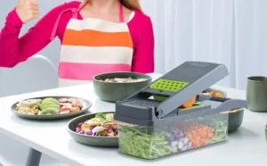 multi-functional vegetable chopper manual, perfect for quick meal prep and salad making