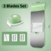 Interchangeable blades set for multi vegetable slicer, different cutting options for kitchen food prep
