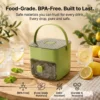 2-in-1 large capacity ice maker storage bin, highlighting BPA-free food-grade materials and durable construction