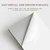 asy install guide for personalised house sign, showing peel-off 3M adhesive backing for smooth surface mounting