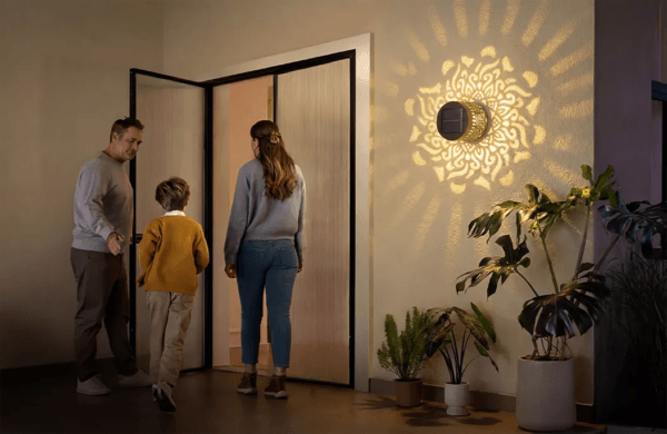 Solar Mandala Wall Light - IP65 Waterproof LED Outdoor Garden Fence Lamp