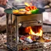 foldable wood camping stove