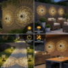 Solar Mandala Wall Light - IP65 Waterproof LED Outdoor Garden Fence Lamp