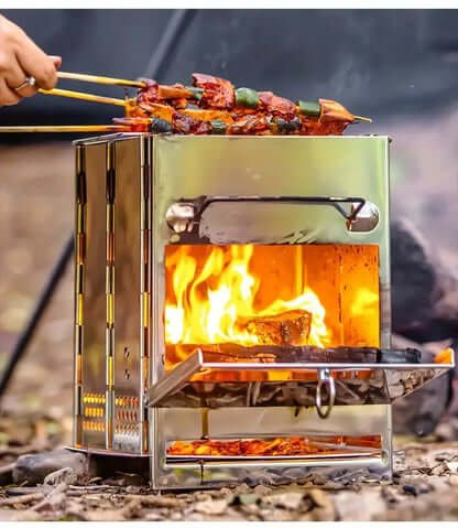 Camping Stove – Portable Wood-Burning Cooker for Outdoor Cooking