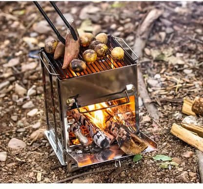 Camping Stove – Portable Wood-Burning Cooker for Outdoor Cooking