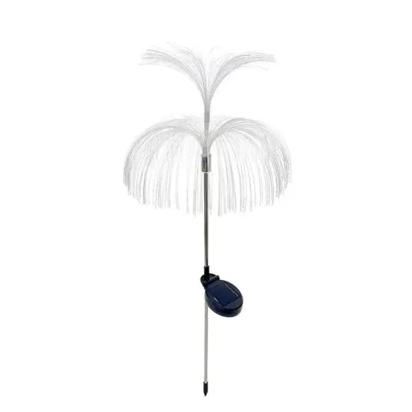 Unlit Solar Fibre Optic Firework Stake Light Structure solar fibre optic firework stake lights raw fibre structure solar garden stake light blank unlit product view