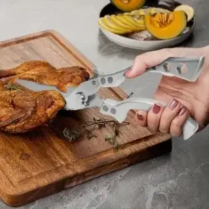 multi functional heavy duty kitchen scissors for chicken bone hand forged knife set accessory