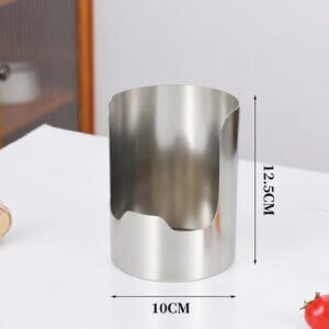 Multifunctional kitchen utensil rack – can store pot lids, spatulas and cutting boards. 7 Stainless steel kitchen storage rack exact dimensions 10cm x 12.5cm compact countertop size