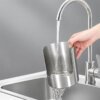 Easy Rinse Drainage Structure Stainless steel multi-purpose kitchen utensil rack lid holder quick rinse drainage design under tap water