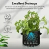 Fabric plant grow bag with excellent drainage breathable design for healthy potato root growth in UK gardens