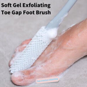 đ„While Supplies Last 40% OFF!đ Toe Gap Cleaning Brush 5 Soft gel crevice cleaning brush UK, exfoliating toe gap foot cleaning brush for bathroom foot care