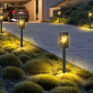 Decorative Solar Pathway Lights Outdoor solar garden stake lights with 4 core selling points for driveway decoration