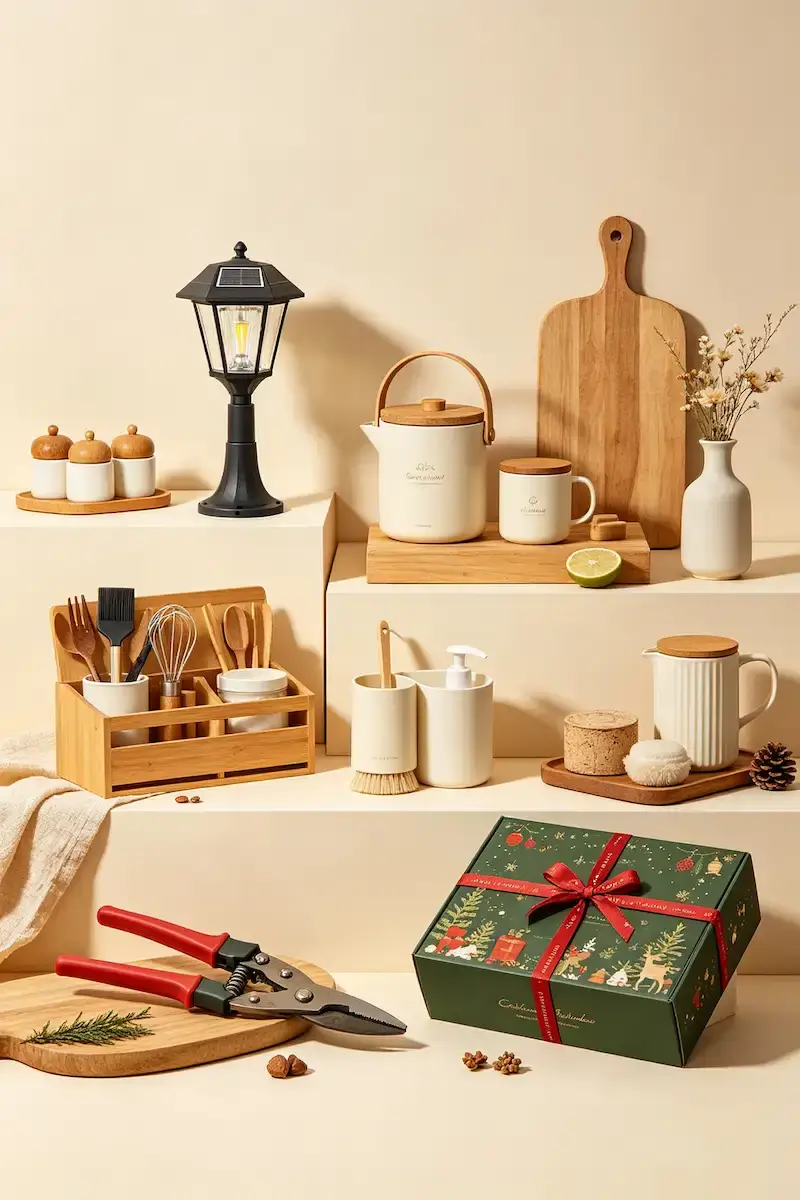 Esselifehome home kitchen garden solar LED lighting, gardening tools, kitchen accessories and Christmas gift decor product showcase
